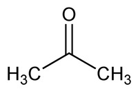 Acetone (Molecular Representation)