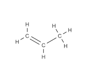 Propene (Molecular Representation)